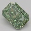 1.56 Ct. Fancy Vivid Green Radiant Lab Grown Diamond