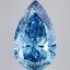 10.03 Ct. Fancy Vivid Blue Pear Lab Grown Diamond