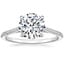 18K White Gold Luxe Dawn Diamond Ring, smalltop view