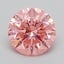 1.05 Ct. Fancy Vivid  Pink Round Lab Grown Diamond