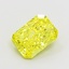 1.37 Ct. Fancy Vivid  Yellow Radiant Lab Grown Diamond