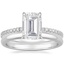 18K White Gold Luxe Viviana Diamond Ring (1/3 ct. tw.) with 2mm Comfort Fit Wedding Ring