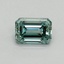 0.48 Ct. Fancy Vivid Pacific Green Emerald Lab Grown Diamond