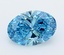 2.03 Ct. Fancy Vivid  Blue Oval Lab Grown Diamond