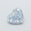 1.17 Ct. Fancy Intense  Blue Heart Lab Grown Diamond
