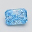 1.51 Ct. Fancy Vivid Blue Radiant Lab Grown Diamond
