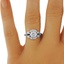 The Lorna Ring, smalltop view on a hand
