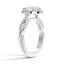 Twisted Halo Diamond Ring, smallside view