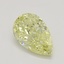 0.71 Ct. Fancy Yellow Pear Diamond