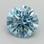 3.00 Ct. Fancy Vivid Blue Round Lab Grown Diamond