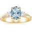 18K Yellow Gold Petite Twisted Vine Three Stone Diamond Ring (2/5 ct. tw.), smalltop view