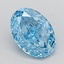 2.00 Ct. Fancy Vivid  Blue Oval Lab Grown Diamond