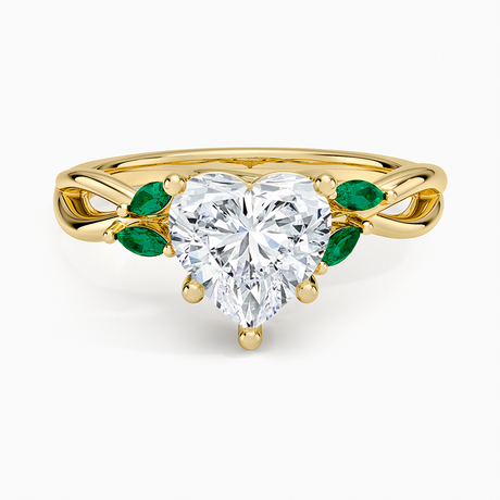 Engagement Ring With Emeralds
