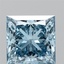 2.04 Ct. Fancy Vivid  Blue Princess Lab Grown Diamond