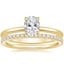 18K Yellow Gold Petite Elodie Ring with Luxe Ballad Diamond Ring