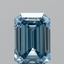 1.60 Ct. Fancy Vivid Blue Emerald Lab Grown Diamond