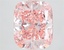 7.62 Ct. Fancy Vivid  Pink Cushion Lab Grown Diamond