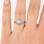The Cordelia Ring, smalltop view on a hand