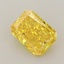 0.88 Ct. Fancy Vivid  Yellow Radiant Lab Grown Diamond