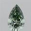 1.03 Ct. Fancy Vivid  Green Pear Lab Grown Diamond
