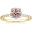 18K Yellow Gold Petite Shared Prong Three-Quarter Coverage Diamond Ring (1/3 ct. tw.), smalltop view