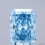 2.19 Ct. Fancy Vivid Blue Radiant Lab Grown Diamond
