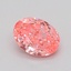 0.31 Ct. Fancy Vivid  Pink Oval Lab Grown Diamond