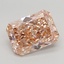 3.82 Ct. Fancy Vivid Brownish Pink Radiant Lab Grown Diamond