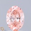 1.54 Ct. Fancy Vivid Pink Oval Lab Grown Diamond