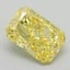 2.14 Ct. Fancy Vivid Yellow Radiant Lab Grown Diamond