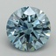 6.01 Ct. Fancy Vivid Blue Round Lab Grown Diamond