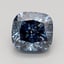 1.26 Ct. Fancy Intense Blue Cushion Lab Grown Diamond