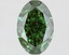 1.63 Ct. Fancy Vivid Green Oval Lab Grown Diamond