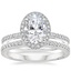 Platinum Simply Tacori Cathedral Drape Diamond Ring with Tacori Dantela Diamond Ring (1/8 ct. tw.)