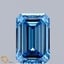 2.00 Ct. Fancy Vivid Blue Emerald Lab Grown Diamond
