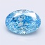 4.06 Ct. Fancy Vivid  Blue Oval Lab Grown Diamond