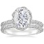 18KW Moissanite Nova Diamond Bridal Set (3/4 ct. tw.), smalltop view
