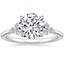 Platinum Melody Diamond Ring, smalltop view