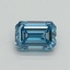 1.04 Ct. Fancy Vivid Blue Emerald Lab Grown Diamond