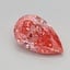 0.94 Ct. Fancy Vivid Pink Pear Lab Grown Diamond