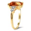The Tayna Ring, smalltop view on a hand