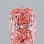 1.04 Ct. Fancy Vivid Pink Cushion Lab Grown Diamond