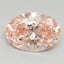 2.10 Ct. Fancy Vivid Pink Oval Lab Grown Diamond