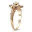The Crane Ring, smalltop view on a hand