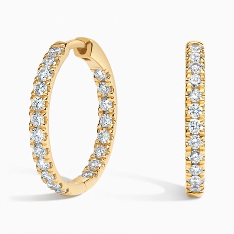 Perfect Luxe Hoop Diamond Earrings