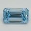 2.04 Ct. Fancy Vivid Blue Emerald Lab Grown Diamond