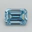 5.51 Ct. Fancy Intense Blue Emerald Lab Grown Diamond
