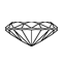 1.36 Carat Oval Diamond small side view with measurements