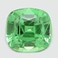 6.8x6.4mm Unheated Green  Cushion  Tsavorite Garnet