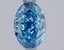 1.59 Ct. Fancy Vivid Blue Blue Oval Lab Grown Diamond